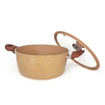 Алуминиева тенджера с незалепващо покритие InHause GRANITE MARBLE