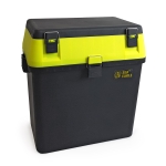 Многофункционален рибарски куфар-стол с презрамка Sea Eagle - черен с неоново зелен капак