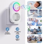 Безжичен звънец с кинетичен бутон и контакт RL-3886F2 AC - БЯЛ