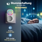 Безжичен звънец с кинетичен бутон и контакт RL-3886F2 AC - БЯЛ