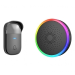 Безжичен звънец с кинетичен бутон RL-3896F2 AC - ЧЕРЕН