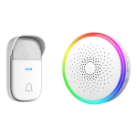 Безжичен звънец с кинетичен бутон RL-3896F2 AC - БЯЛ