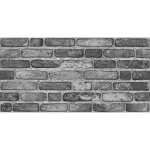 Декоративен UV панел FIX-COAT 2004-10 / 2 × 50 × 100 см - СТАРИ ОПУШЕНИ СИВИ ТУХЛИ