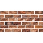 Декоративен UV панел FIX-COAT 2012-02 / 2 × 50 × 100 см - ЧЕРВЕНИ ТУХЛИ