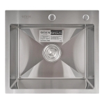 Кухненска мивка от неръждаема стомана с цвят Satin BÖHM  BH5045S - SUS304 / 500 × 450 × 215 мм