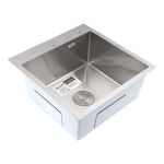 Кухненска мивка от неръждаема стомана с цвят Satin BÖHM  BH5050S - SUS304 / 500 × 500 × 215 мм