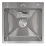 Кухненска мивка от неръждаема стомана с цвят Satin BÖHM  BH5050S - SUS304 / 500 × 500 × 215 мм