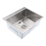 Кухненска мивка от неръждаема стомана с цвят Satin BÖHM BH6050S - SUS304 / 600 × 500 × 215 мм