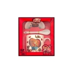 Керамична чаша с чинийка и лъжичка в кутия Love