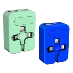 3 в 1 кабел за зареждане или прехвърляне на данни с държач за телефон AUTO Practic CL216