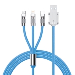 Мултифункционален кабел за зареждане 3 в 1 с LED индикатор AUTO Practic NB219 - 120 см