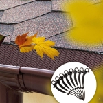 Мрежа за улуци с 12 броя скоби Hydro-Fix - 6 метра / Ширина - 175 мм