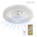LED лампа с вентилатор CHILL E27 – 2 в 1 с дистанционно управление 3000K / 4000K / 6500K Lightex