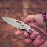 Туристически сгъваем нож NEO Tools 63-115 с дървена дръжка - 220 мм