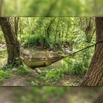 Комплект хамак с мрежа против комари NEO Tools 63-123 с възможност за използване като тента