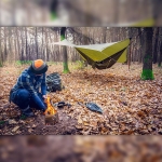 Комплект хамак с мрежа против комари NEO Tools 63-123 с възможност за използване като тента