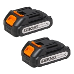 Комплект BAUKRAFT BK-XGPPS25 - резачка 18 V / 15 - 20 см, лозарска ножица 2 × 2 Ah и телескопично удължение 2,5 м