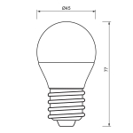 LED крушка Vivalux CAMEO GCL - Е27 / 5 W
