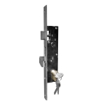 Основна брава за профилни врати с патрон и заключваща кука Intesa Intesa IBFM 2501 LOCK - 40 x 40 мм