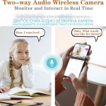 Wi-Fi камера за видеонаблюдение тип КРУШКА V380 Pro
