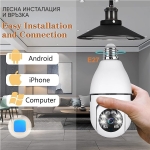 Wi-Fi камера за видеонаблюдение тип КРУШКА V380 Pro