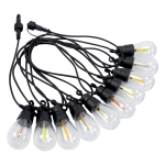 LED соларно въже LIGHTEX ROBY RGB с 10 лампи, 6,5 м