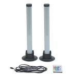 Комплект LED декоративни лампи LIGHTEX VEGAS с дистанционно управление, RGB + 3000K, 2 броя