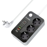 Електрически разклонител LAVAR GU321 - 3 гнезда / 2 × USB-A / 3 × USB-C / 3 680 W