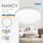 LED плафон VIVALUX Nancy с регулиране на мощността и 3CCT switch - Ø 38 см