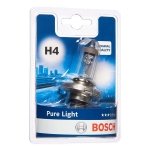 Автомобилна крушка BOSCH Pure Light H4 – 12 V, 60/55 W, P43t