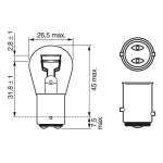 Автомобилни крушки BOSCH Pure Light P21/5W – 12 V, 21/5 W, BAY15d, 2 броя
