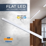 LED линейно осветително тяло Vivalux FLAT с регулиране на цветната температура 3CCT (3000 K / 4000 K / 6500K) - 40W / 120 см