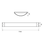 LED линейно осветително тяло Vivalux FLAT с регулиране на цветната температура 3CCT (3000 K / 4000 K / 6500K) - 40W / 120 см