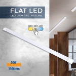 LED линейно осветително тяло Vivalux FLAT с регулиране на цветната температура CCT (3000 K / 4000 K / 6500K) - 50W / 150 см