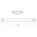 LED линейно осветително тяло Vivalux FLAT с регулиране на цветната температура CCT (3000 K / 4000 K / 6500K) - 50W / 150 см