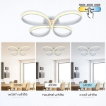 LED плафон Vivalux BUTTERFLY-C със CCT смяна на цветната температура - 37 W / БЯЛ