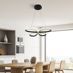LED полилей Vivalux BUTTERFLY-P със CCT смяна на цветната температура - 37 W / ЧЕРЕН
