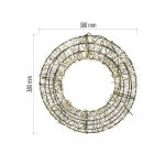 Светещ метален венец с 480 LED диода – 38 см Emos