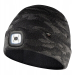 Двуслойна шапка с LED фенерче NEO Tools CAMO URBAN 81-632