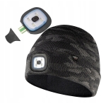 Двуслойна шапка с LED фенерче NEO Tools CAMO URBAN 81-632