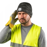 Двуслойна шапка с LED фенерче NEO Tools CAMO URBAN 81-632