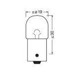 Автомобилна крушка 24V 10W BA15s 5637 Osram