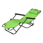Сгъваем градински шезлонг / релакс стол - СВЕТЛОЗЕЛЕН