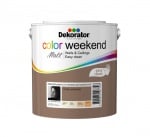 Матов латекс 2.5 л. Dekorator Color Weekend Mat Матов латекс Течен шоколад 2.5 л. Dekorator Color Weekend Mat