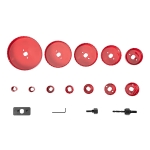 Комплект боркорони за дърво MTX 704729 - 16 части / Ø 19 - 127 мм