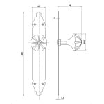 Дръжка за врата с основа модел 19 / ∅ 55 мм