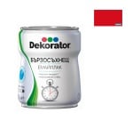 Бързосъхнещ емайллак за дърво и метал Dekorator Бързосъхнещ емайллак за дърво и метал Dekorator червен
