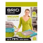 Вакуумен плик BRIO за съхранение на дрехи - L / 90 х 55 см - 70 микрона