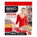 Вакуумен плик BRIO за съхранение на дрехи - XXL / 130 х 73 см - 70 микрона