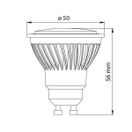 Насочена LED лампа VIVALUX Force Premium JDR GU10, 10 W, 854 lm
